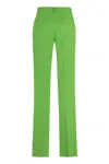 Msgm Flared Viscose Trousers
