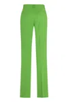 Msgm Straight-leg Tailored Trousers In Green