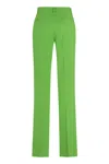 Msgm Straight-leg Tailored Trousers In Green