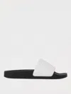 Msgm Logo-embossed Slides In White
