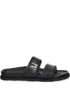 Msgm Flat Slides In Black