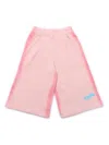 Msgm Fleece Airbrushed Bermuda Unisex In Pink
