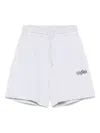 Msgm Fleece Bermuda Shorts In Grey