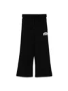 Msgm Trousers With Logo In Black