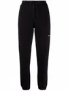 Msgm Logo Detail Jersey Sweatpants In Black