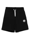 Msgm Fleece Shorts In Black