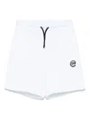 Msgm Fleece Shorts In White