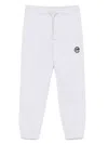 Msgm Fleece Track Pants In Grey
