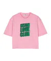 Msgm T-shirt Mit Beflocktem Logo In Pink