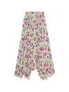 Msgm Floral Maxi Skirt In Multi