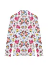 Msgm Floral-pattern Shirt In Multi