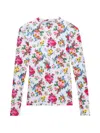 Msgm Floral-pattern T-shirt In Multi