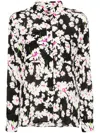 Msgm Floral-print Button-fastening Shirt In Black
