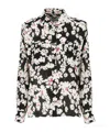 Msgm Floral-print Button-fastening Shirt In White