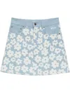 Msgm Falda Semilarga - Azul Claro In Blue
