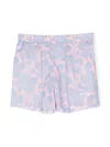 Msgm Hawaiian Floral-print Elasticated Shorts In Pink