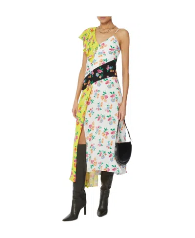 MSGM MSGM FLORAL-PRINTED ASYMMETRIC DRESS