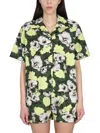 Msgm Cotton Shirt In Multicolour