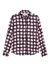 Msgm Floral-print Shirt In Pink