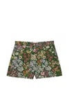 Msgm Garden Gobeline Shorts In Multi
