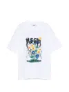 Msgm Floral-print T-shirt In White