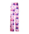 Msgm Floral-print Trousers In Pink
