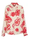 MSGM MSGM FLORAL PRINTED BUTTONED SHIRT