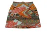 Msgm Floral-printed Mini Pencil Skirt In Orange Cotton In Orange
