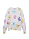 Msgm Floral Sweater In White