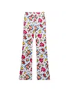 Msgm Floral Trousers In Multi
