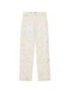 Msgm Floral Trousers In Multi