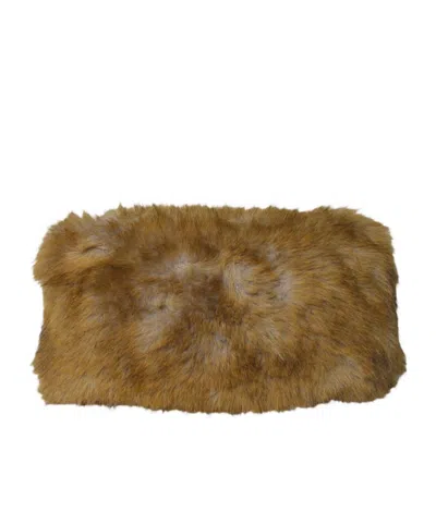 Msgm Fluffy Pouch In Brown