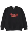 Msgm "follow The Rabbit" Sweatshirt In Black