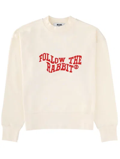 MSGM "FOLLOW THE RABBIT" SWEATSHIRT