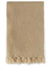 Msgm Frayed Knit Scarf In Neutrals