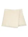 Msgm Fringed Shorts In White