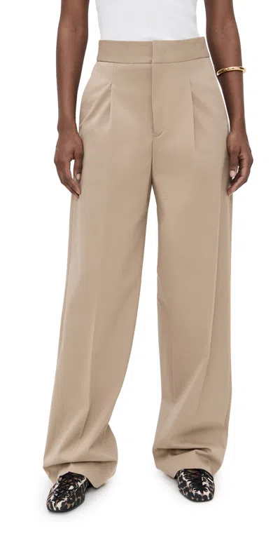 Msgm Full Length Trousers Beige
