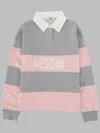 Msgm Polo Sweatshirt Girl In Pink