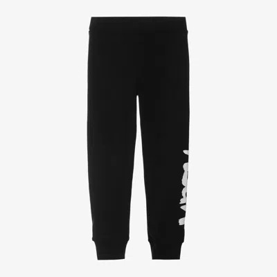 Msgm Kids'  Girls Black Cotton Leggings