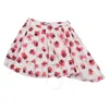 Msgm Girls Floral Print Asymmetric Cotton Skirt