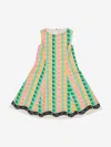 Msgm Girls Gabardine Dress In Multi