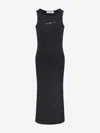 Msgm Girls Interlock Light Dress In Black