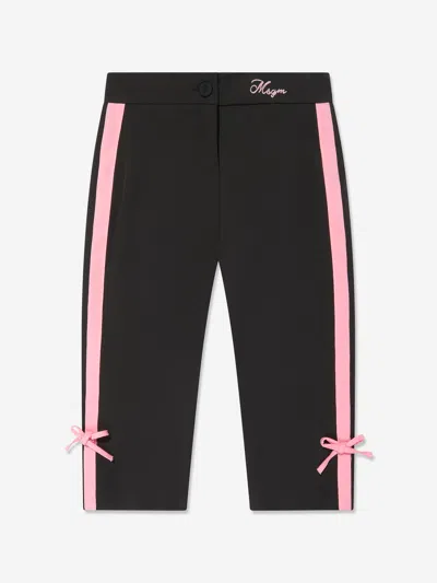 Msgm Babies'  Girls Technical Pants In Black