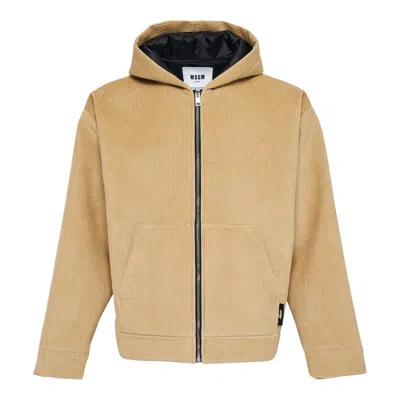 Msgm Giubbin Zip Up Jacket In Multi