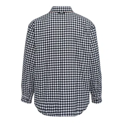 Msgm Giubbino Checkered Two-colorway Blouson In Black