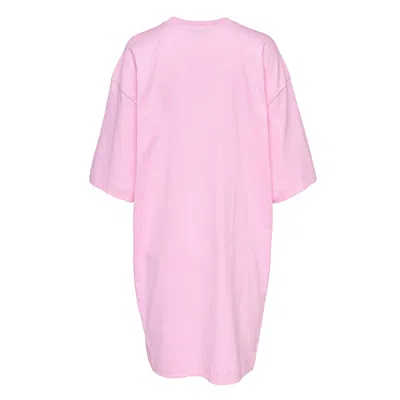 Msgm Glitter Brushstroke T-shirt In Pink