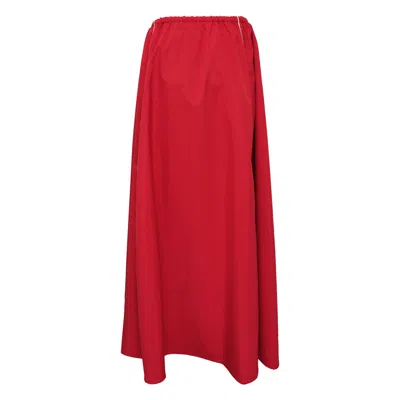 Msgm Gonna Skirt In Red