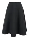 Msgm Zipper Skirt In Black
