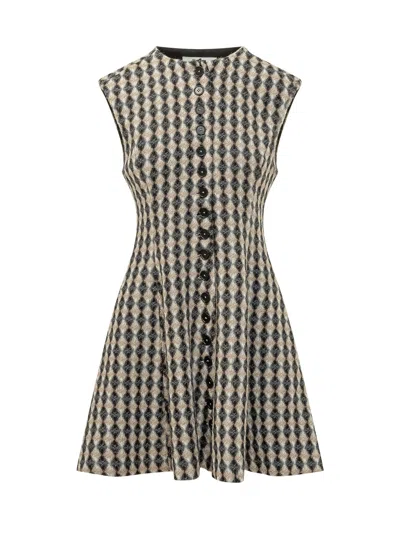 Msgm Gown In Neutral