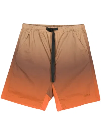 MSGM GRADIENT-EFFECT BERMUDA SHORTS